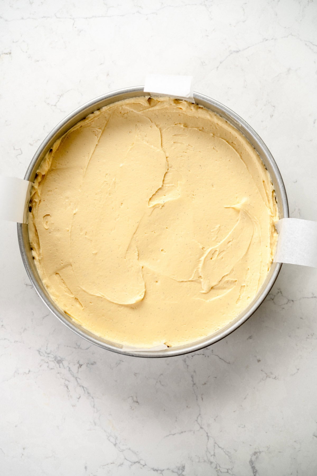 smooth down cake batter