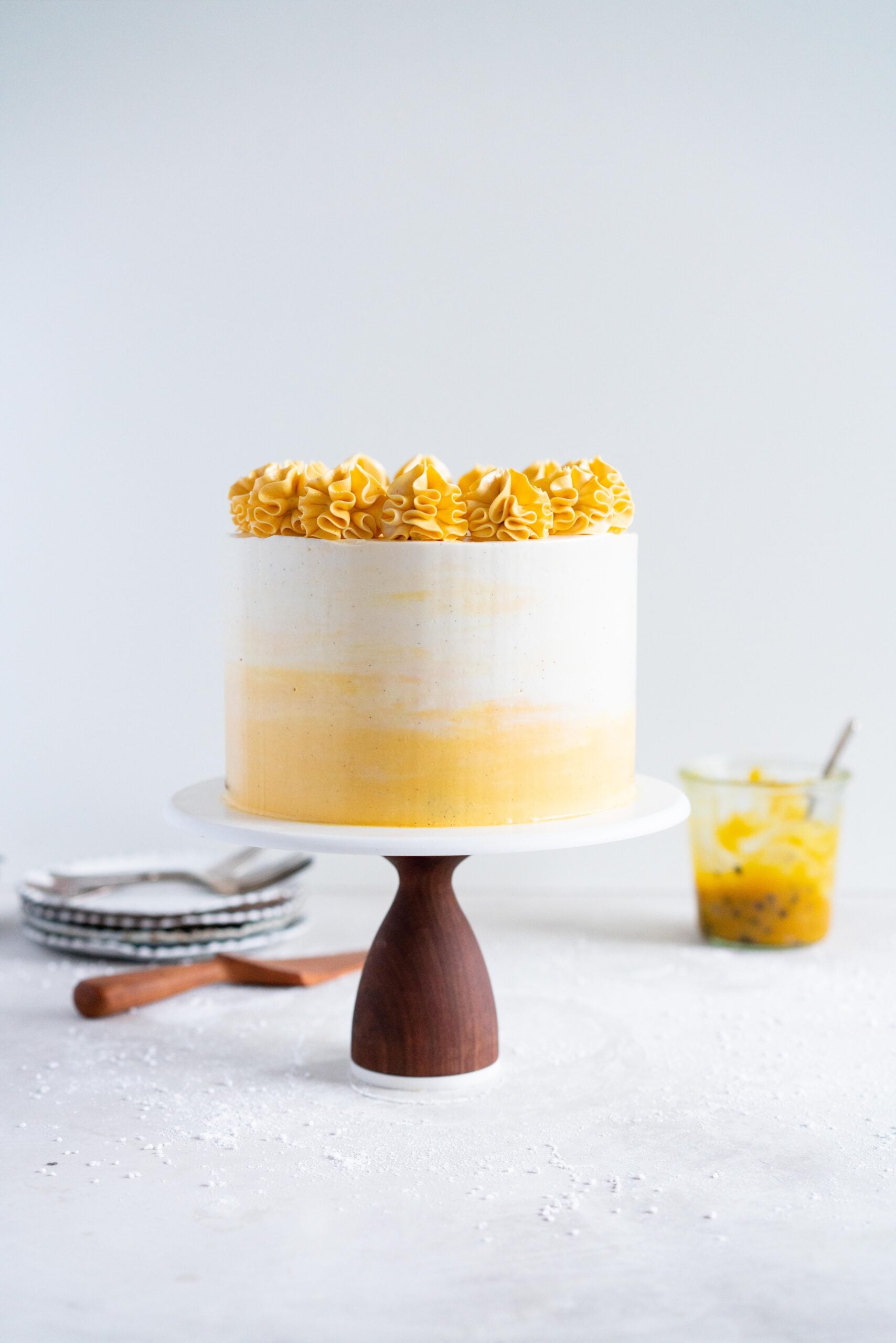 cake with swiss meringue buttercream
