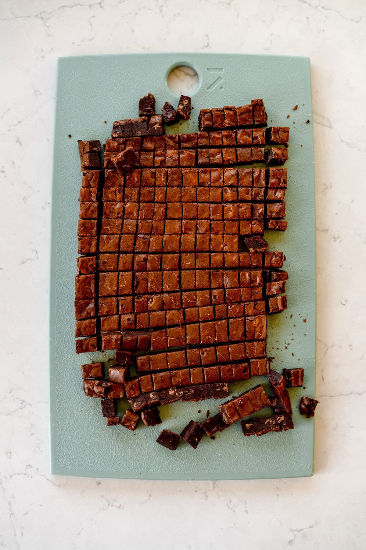 chopped brownies