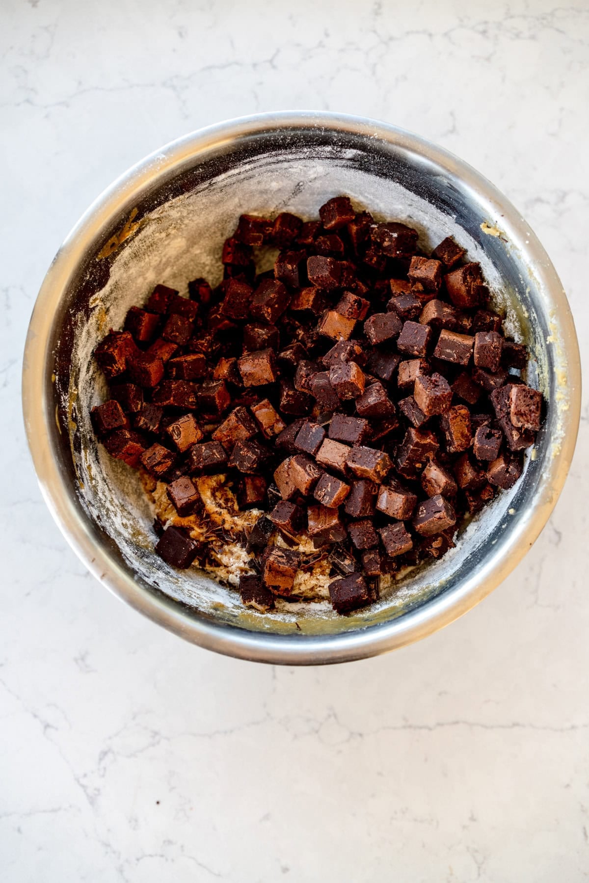 cookie dough with mix ins added