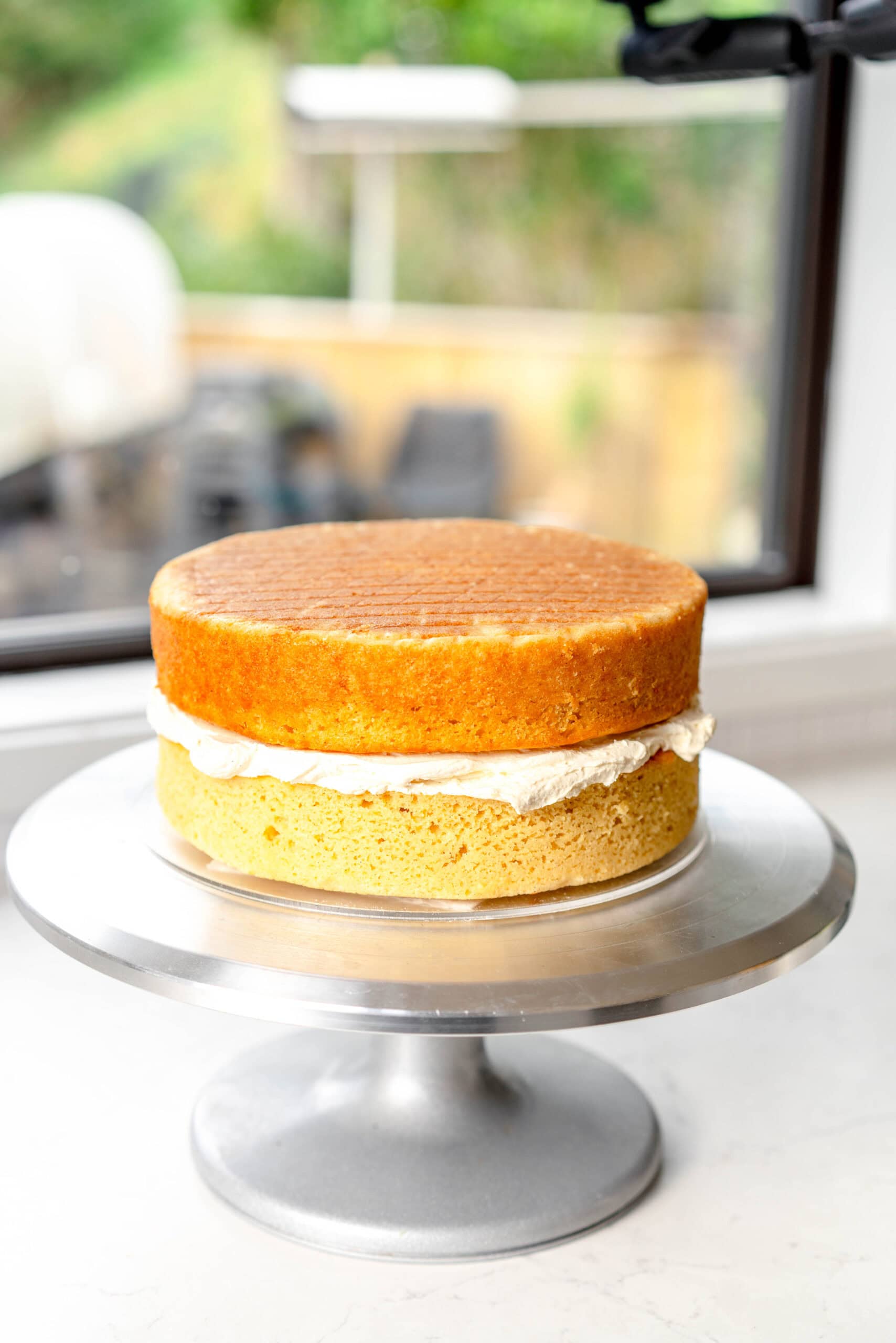 stacked up cake