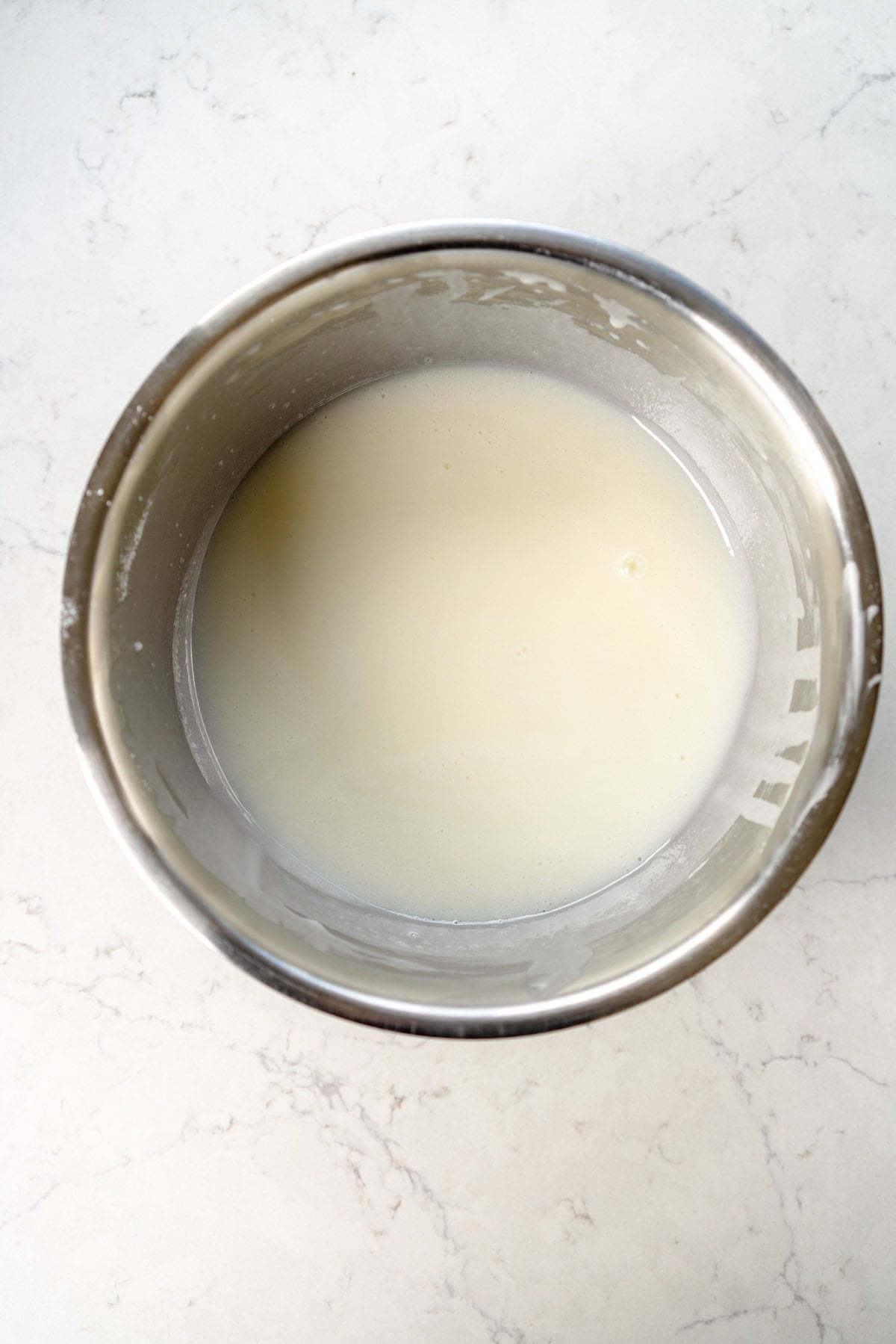 sugar dissolved in milk
