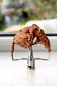 buttercream on mixer