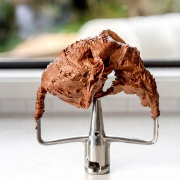 buttercream on mixer