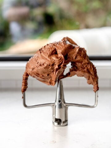 buttercream on mixer