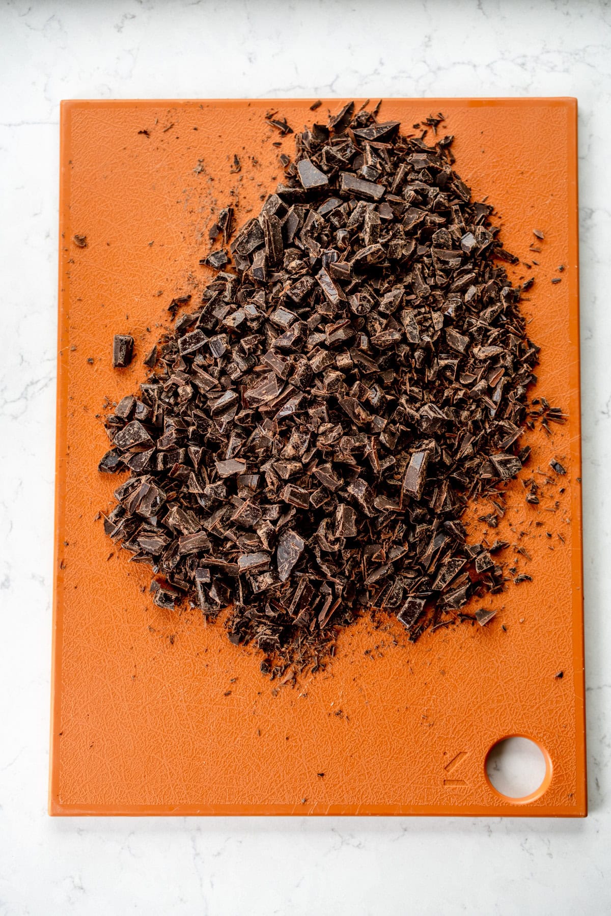 chopped chocolate