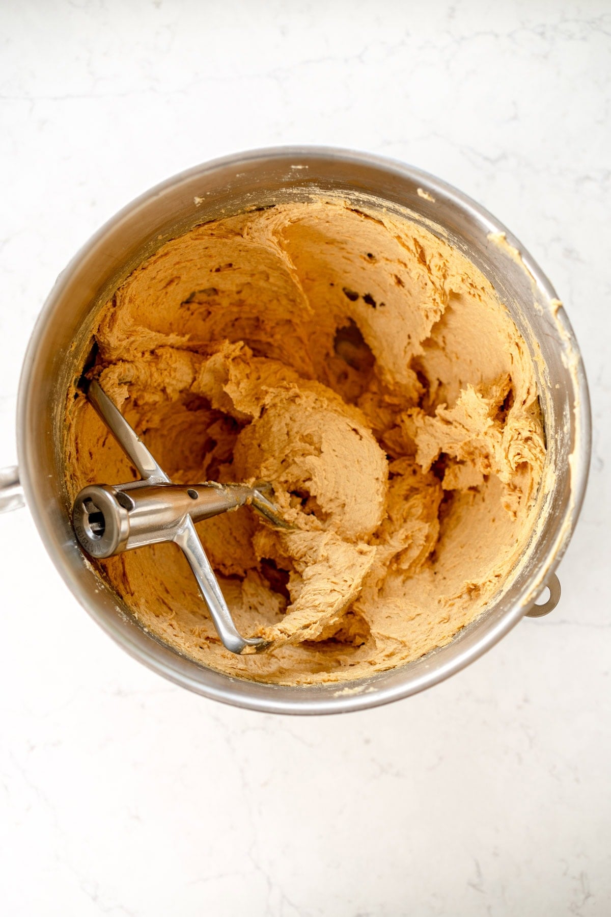 creamed butter and sugar
